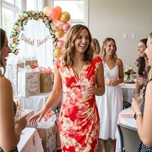 Ralph Lauren Pink and Gold Bridal Shower Decor Set